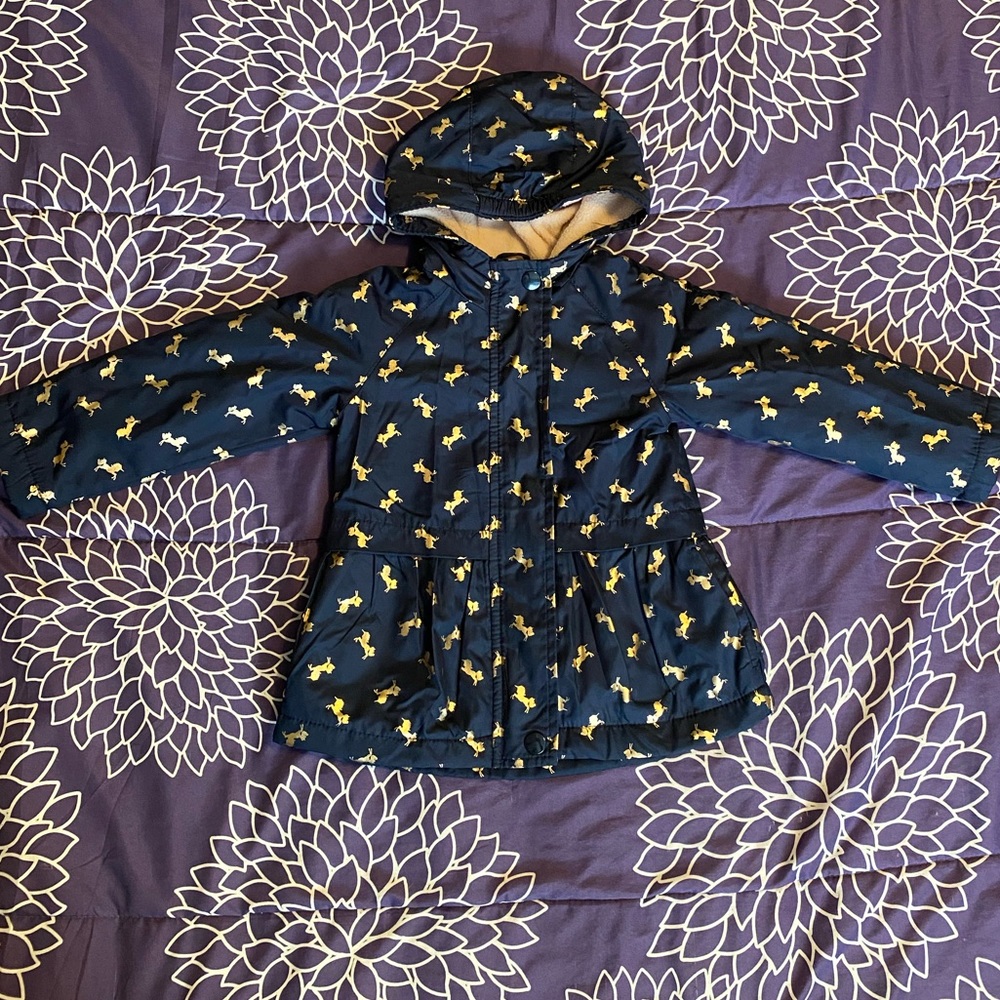 Fleece lined unicorn jacket